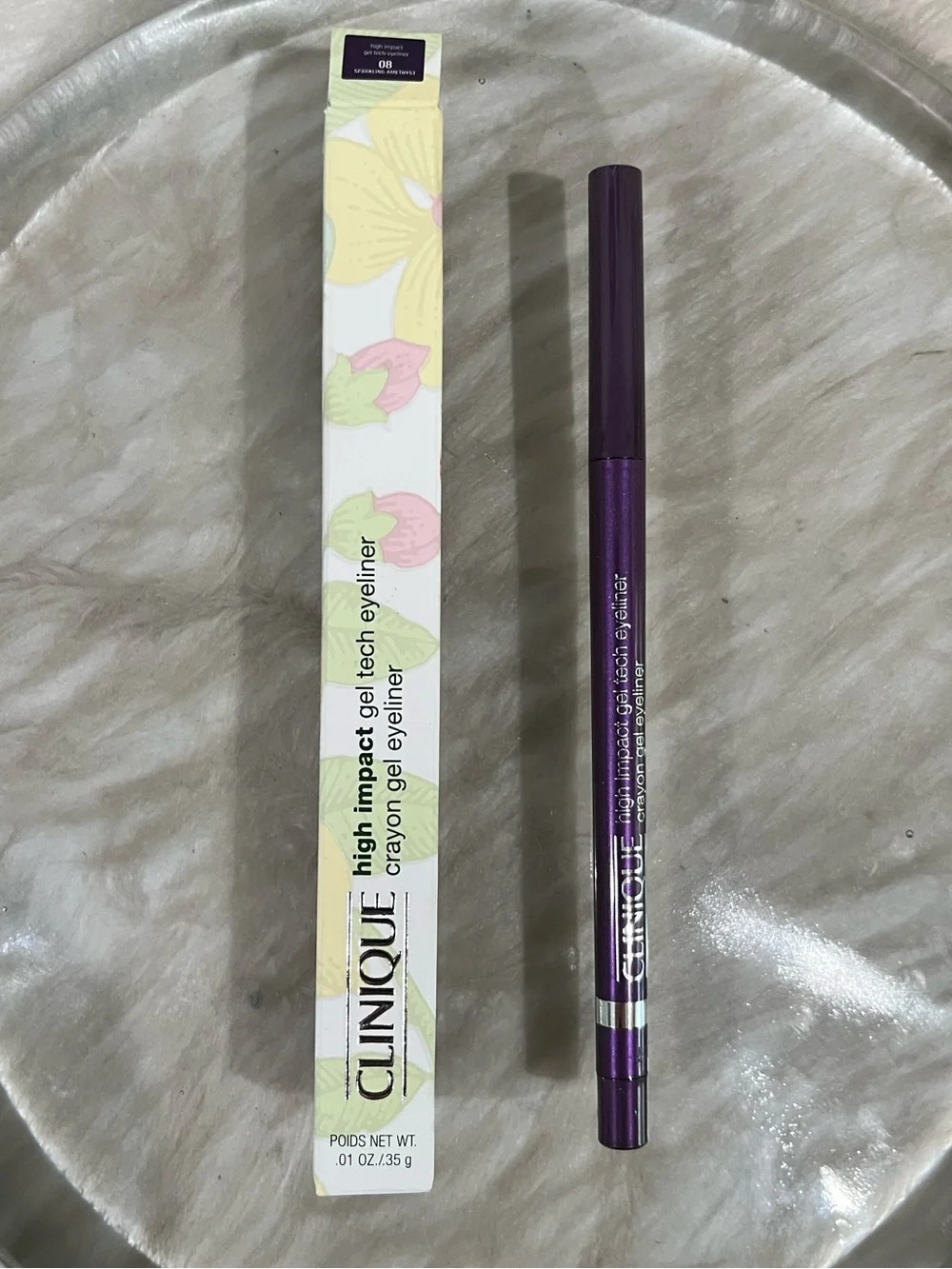 NEW Clinique High Impact Gel Tech Eyeliner Ultra Pigmented Sparkling Amethyst 08